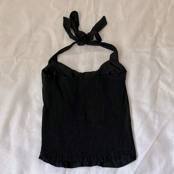 Black corset style halter top - Picture 3 of 7